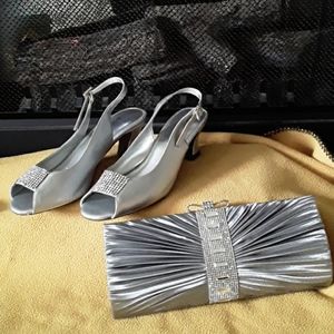 Women's Silver sling back